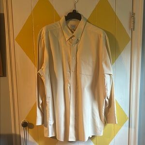 L.L. Bean Cream Dress Shirt Classic Long-Sleeve